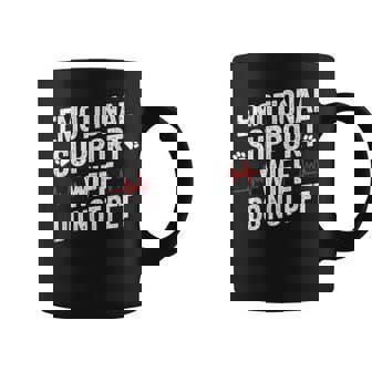 Emotional Support Wife Wife Family Humor Coffee Mug - Seseable