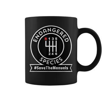 Endangered Species Save The Manuals Car Enthusiast Gearhead Graphic Print Coffee Mug - Monsterry