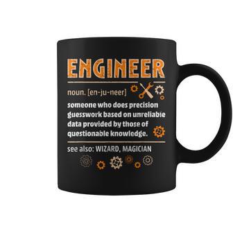 Engineer Definition Engineering Nerdy Science Geek Graphic Print Coffee Mug - Monsterry