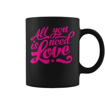 Enjoy All We Need Is Love You Need Love Spread Love Graphic Tassen - Geschenkecke