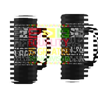 Equality Is Greater Than Division Math Black History Month Coffee Mug | Mazezy
