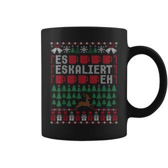 Es Eskaliert Eh Ugly Christmas Sweater Reindeer Christmas Tassen - Geschenkecke