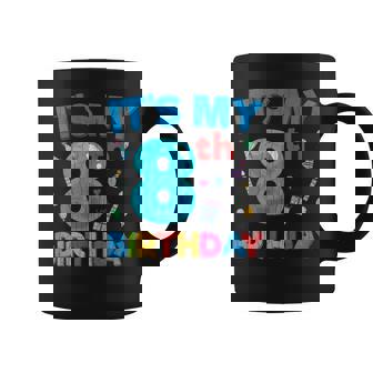 Es Mi 8 Cumpleaños Gracioso Niño Niña Lindo Cumpleaños Gráfico Taza de café - Regaloses