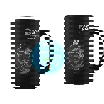 ESA European Space Agency Mission Biomass Patch Graphic Print Coffee Mug - Monsterry