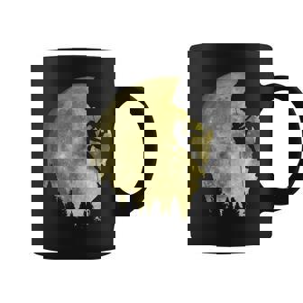 Escalada En Roca Bajo La Luna Escalador Montaña Senderismo Sin Mangas Taza de café - Regaloses