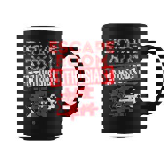 Escape Room Enthusiast Adventurer Puzzle Graphic Print Coffee Mug - Monsterry