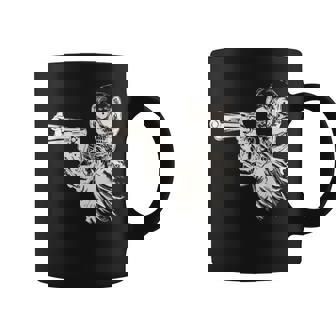 Esqueleto Fresco Con Pistola Taza de café - Regaloses