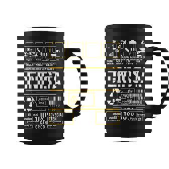 Etiqueta Friki Profesión Trabajo Dentista Regalo Humor Taza de café - Regaloses