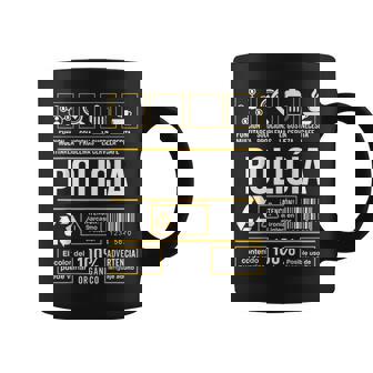 Etiqueta Friki Profesión Trabajo Policia Regalo Humor Taza de café - Regaloses