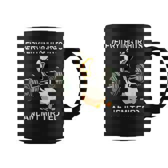 Everything Hurts And I'm Tired Duck Fitness Taza de café - Regaloses