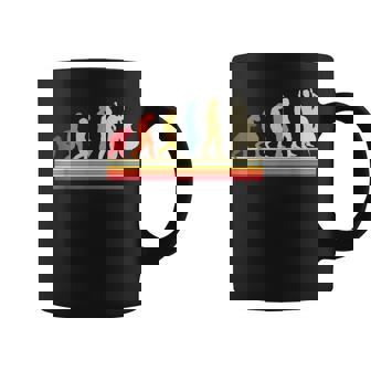 Evolución Del Hombre Contrabajo Música Retrointage Bajista Taza de café - Regaloses