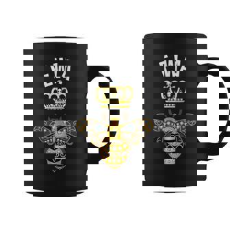 Ewa Nombre Ewa Regalos De Cumpleaños Reina Corona Abeja Ewa Sin Mangas Taza de café - Regaloses