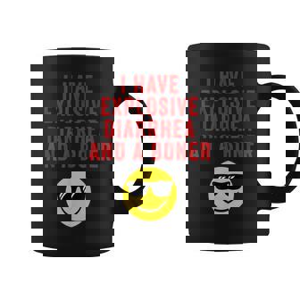 I Have Explosive Diarrhea And A Boner Graphic Print Coffee Mug - Monsterry