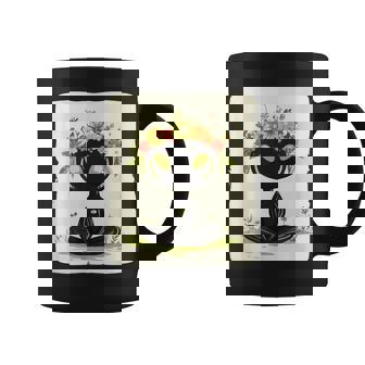 Extraterrestre Avec Des Fleurs Répandre La Beauté Galactique Tasse - Cadeauxyz