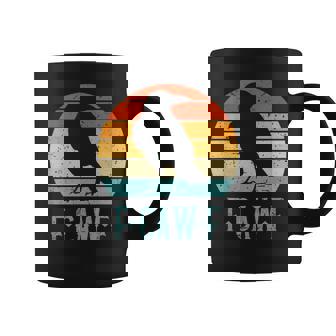 F-Caw-F Black Crow Black Bird Retro Sunset Vintage F-Caw-F Coffee Mug - Thegiftio