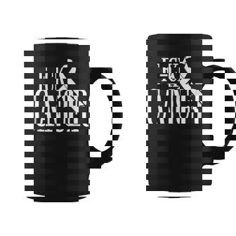 F-Ck Cancer Sin Mangas Taza de café - Regaloses