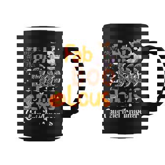Fab Boo Lous Cafeteria Manager Pumpkin Halloween Graphic Print Coffee Mug - Monsterry