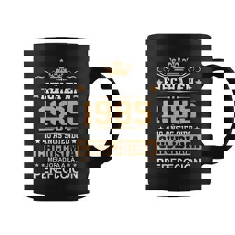 Fabulosa Reina De 40 Cumpleaños Hecho En 1985 Español Cuello Taza de café - Regaloses