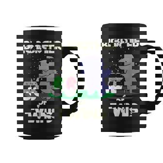 Family Siblings Dinosaurs Brother Big Brothersaurus Of Twins Graphic Print Coffee Mug - Monsterry