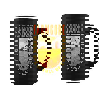 Farmcore Life Full Of Ewe-Turns Vintage Rustic Farm Gardener Graphic Print Coffee Mug - Monsterry