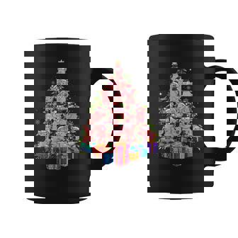 Farmer Christmas Tree Pig Family Xmas Pajamas Matching Graphic Print Coffee Mug - Monsterry