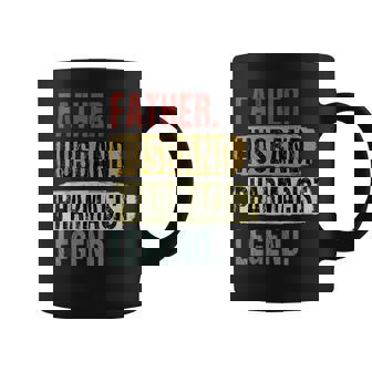 Father Husband Pharmacist Legend Vintage Dad Father's Day Graphic Print Coffee Mug - Monsterry