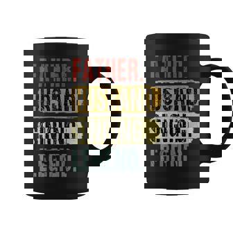 Father Husband Singing Legend Vintage Dad Father's Day Graphic Print Coffee Mug - Monsterry