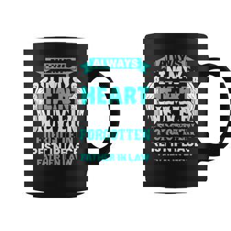 Father In Law In Heaven Family Member Memorial Graphic Print Coffee Mug - Monsterry