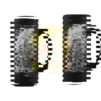 Father's Day Dad Birthday Parent Duck Feeding Picnic Graphic Print Coffee Mug - Monsterry