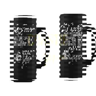 My Favorite Coastie Calls Me Mom Proud US Coast Guard Mom Graphic Print Coffee Mug - Monsterry