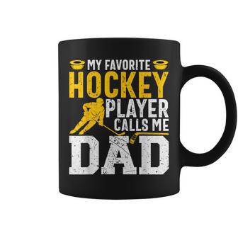 My Favorite Hockey Player Call Me Dad Ice Hockey Dad Tassen - Geschenkecke