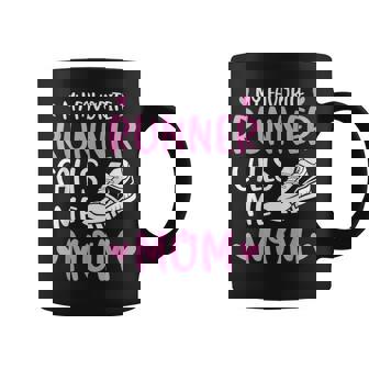 My Favorite Runners Calls Me Mom Marathon Run Mother's Day Coffee Mug | Seseable CA