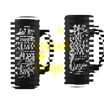 My Favorite Softball Player Calls Me Gaga Softball Gaga Coffee Mug - Thegiftio