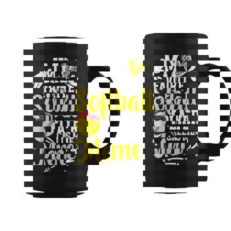 My Favorite Softball Player Calls Me Meme Softball Meme Coffee Mug - Seseable