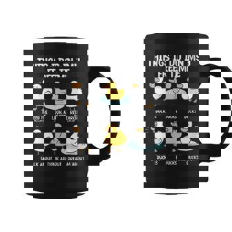 Feed Ducks Talk About Ducks Graphic Print Coffee Mug - Monsterry
