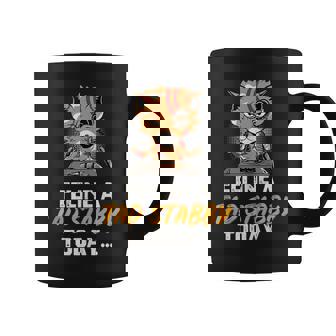 Feline A Tad Stabby Today Cat Lover Halloween Costume Tank Top Graphic Print Coffee Mug - Monsterry