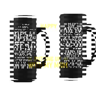 Feliz Día Del Padre Padrastro Divertido Regalo Para Padrastro Taza de café - Regaloses