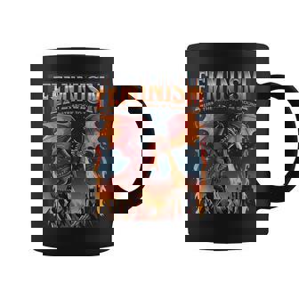 Feminism Dragon Burn The Patriarchy To The Ground Feminist Coffee Mug - Seseable