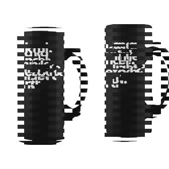 Feminist Political Icon Kamala Michelle RBG Elizabeth Graphic Print Coffee Mug - Monsterry