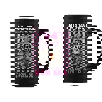 In My Feral Mom Era Raccoon Racoon Loves Coffee Mug | Mazezy