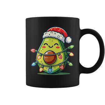 Festive Avocado Santa Christmas Lighting Tassen - Geschenkecke