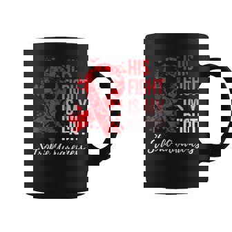 His Fight Is My Fight Stroke Awareness Graphic Print Coffee Mug - Monsterry