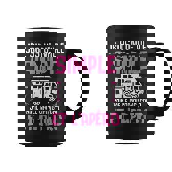 Fille Simple J' Aime Le Camping-Car Apéro Campeur Tasse - Cadeauxyz