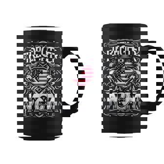 Firefighter Mom Proud Mother Thin Red Line Coffee Mug - Thegiftio UK