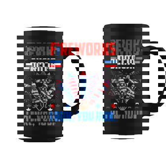 Fireworks Director If I Run You Run 4th Of July Patriotic Graphic Print Coffee Mug - Monsterry