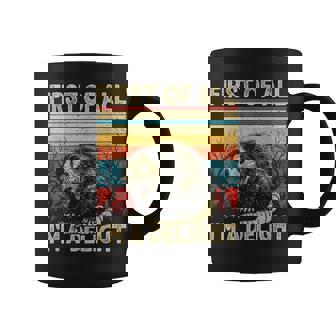 First Of All I'm A Delight Sarcastic Angry Opossum Possum Coffee Mug - Monsterry