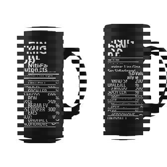 Fishing Dad Nutrition Facts Fishing Dad Coffee Mug - Seseable