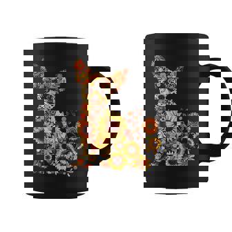 Floral Chihuahua Sunflower Mama Cute Mom Mother's Day Coffee Mug | Mazezy