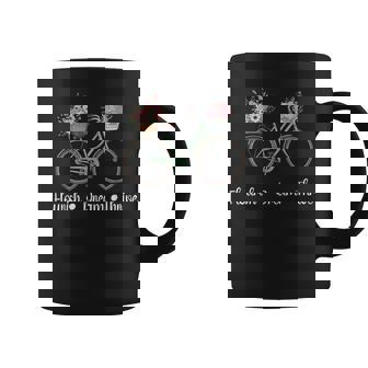 Flourish Dream Thrive Floral Bike Subtle 8647 Trump Resist Coffee Mug - Thegiftio