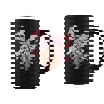 Football Coquette Bow Football Mom Football Mama Coffee Mug | Mazezy
